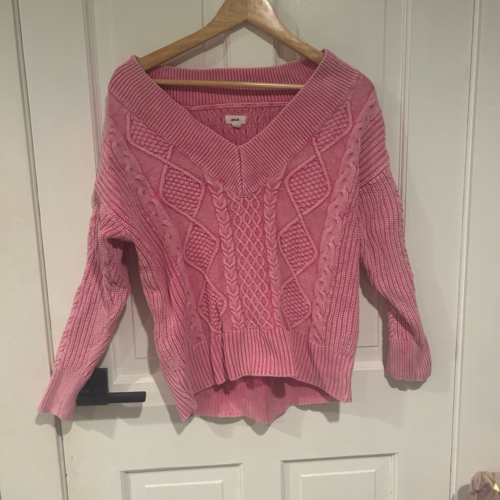 Preppy Pink Aerie Sweater